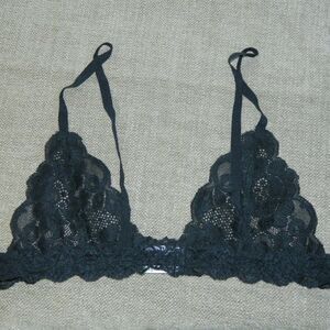 Hot As Hell HAH‎ Bra Black Lace Size Large